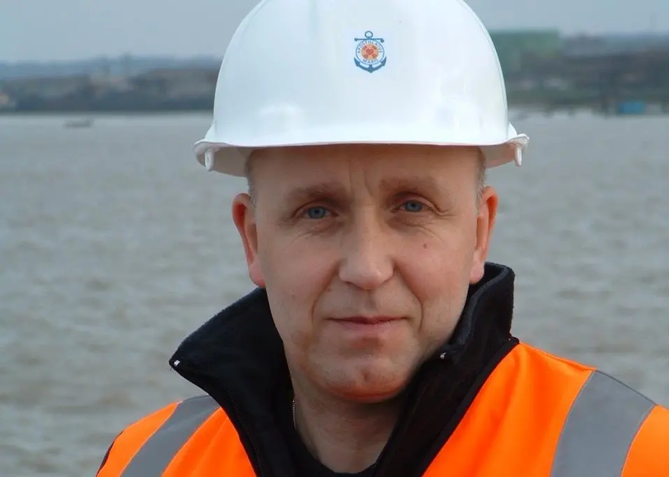 AoS Tyne port chaplain Paul Atkinson, who has been assisting the crew of the ‘Donald Duckling’