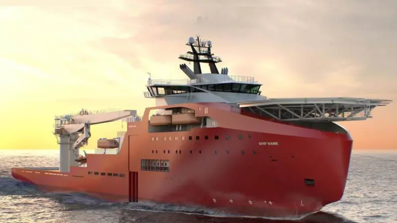 A Vard 3 06 DCV of 157m length oa is to be built in Norway