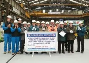 The steel cutting ceremony for the five new vessels took place recently