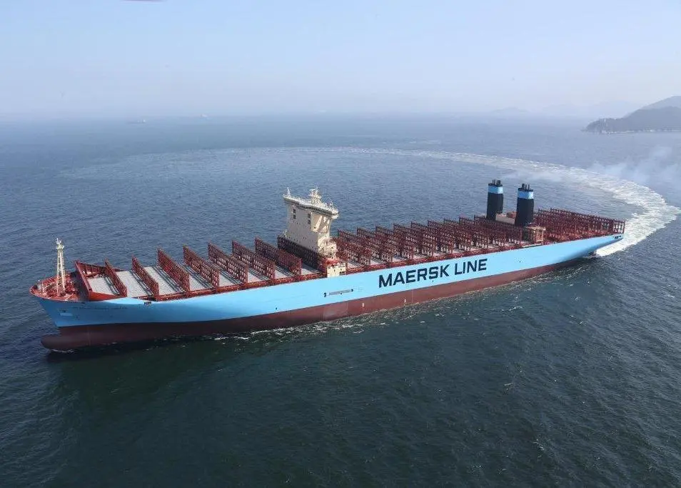 The bearings are playing thier part in what is currently the world's largest container vessel