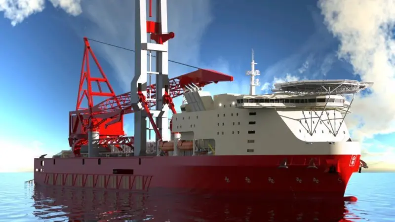 The Petrofac JSD 6000 derrick lay vessel