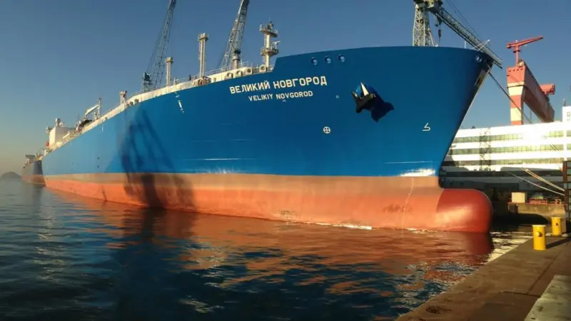 The newbuild ‘Velikiy Novgorod’ LNG carrier