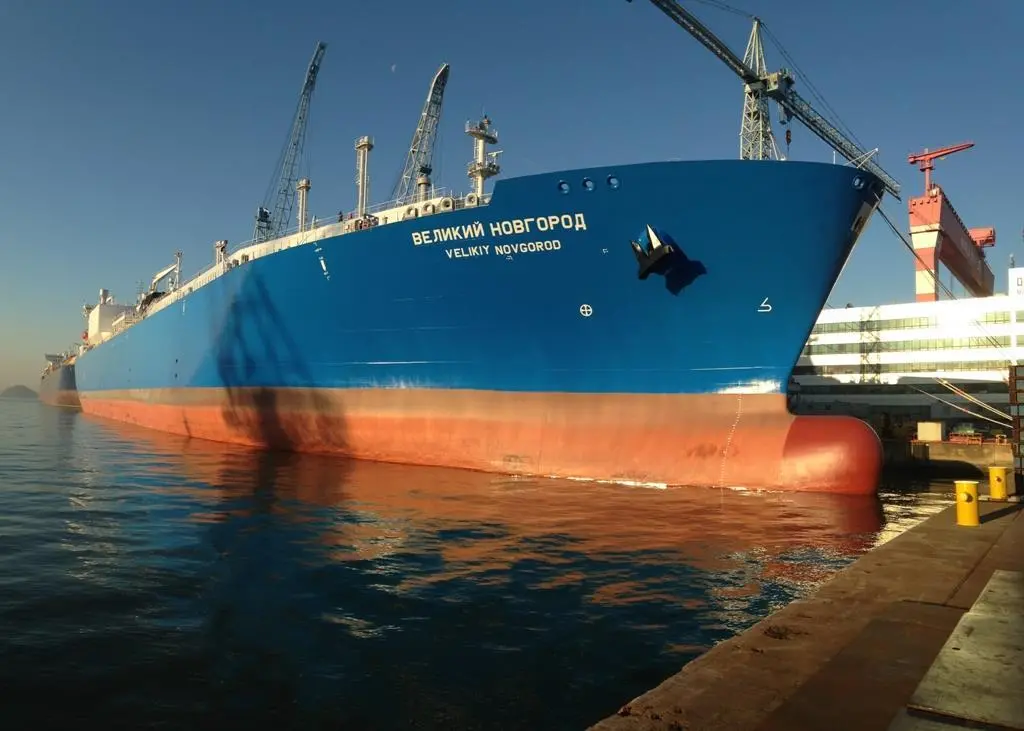 The newbuild ‘Velikiy Novgorod’ LNG carrier