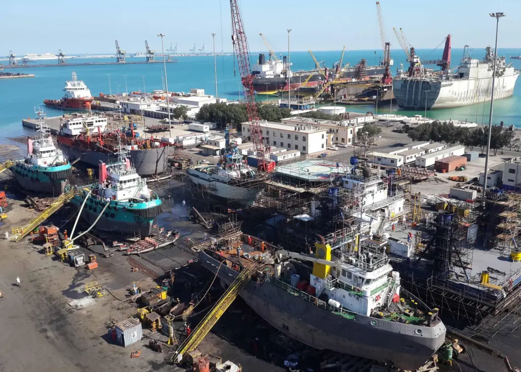 ASRY had a record six vessels on its slipways for repair simultaneously