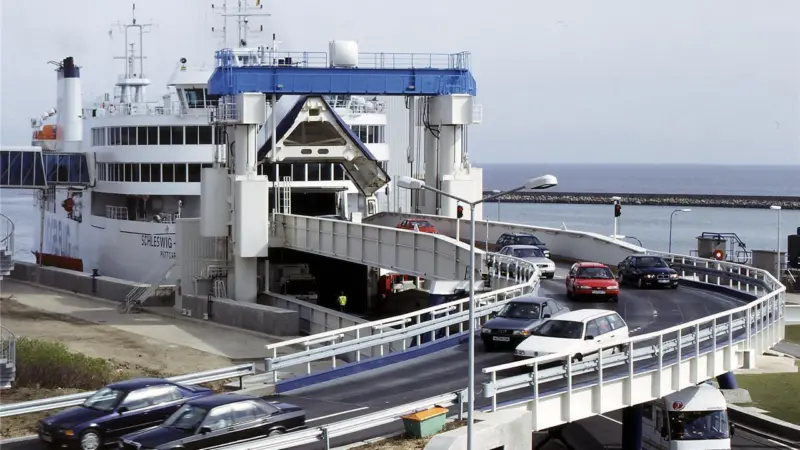 Puttgarden should be a cleaner port when ‘Schleswig-Holstein’ (seen here) and her sisters are refitted for hybrid power (Scandlines)