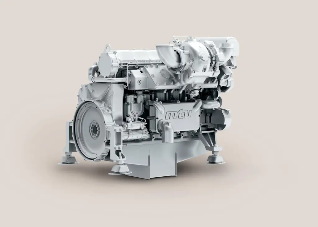 The latest MTU marine genset delivers up to 323kW and is based on the series 1600 six-cylinder inline engine