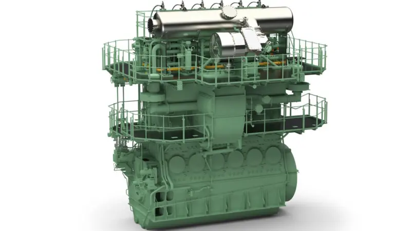 The Wärtsilä RT-flex50DF low-pressure 2-stroke dual-fuel engine