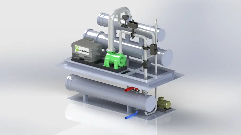 Enertime has developed a marine Organic Rankine Cycle system for waste heat recovery and power generation that could reduce fuel consumption by up to 10%