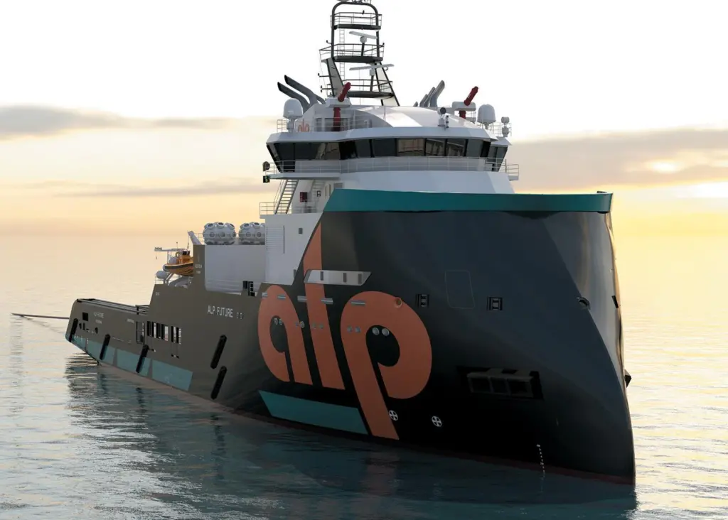 The Ulstein SX157 design vessels are being built for the Dutch company ALP Maritime Services