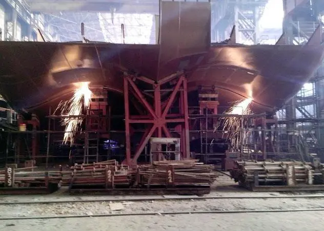 Work at Okskaya shipyard