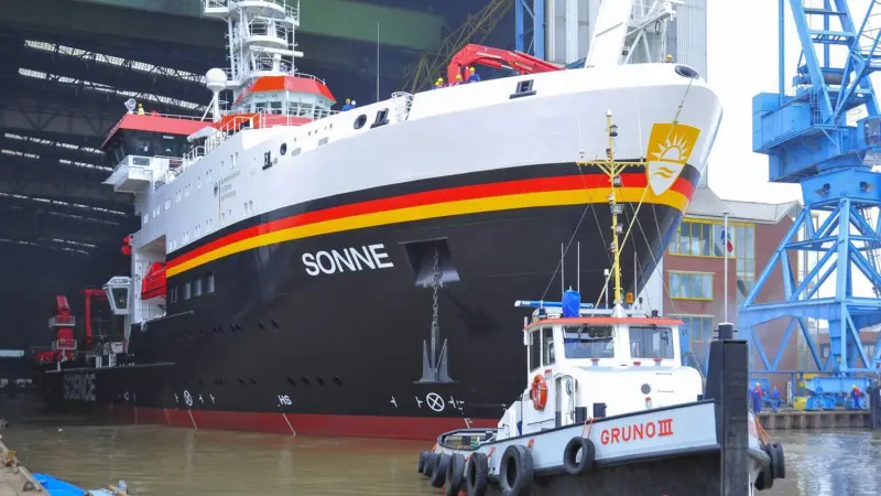 Research ship takes to the water