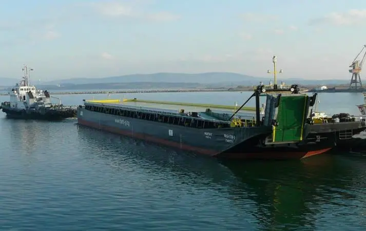 A bulk cargo carrier vessel overhauled by Bourgas Shipyards