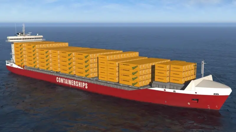 The company says the new vessels will offer efficient and environmentally-friendly option for transporting containers by sea