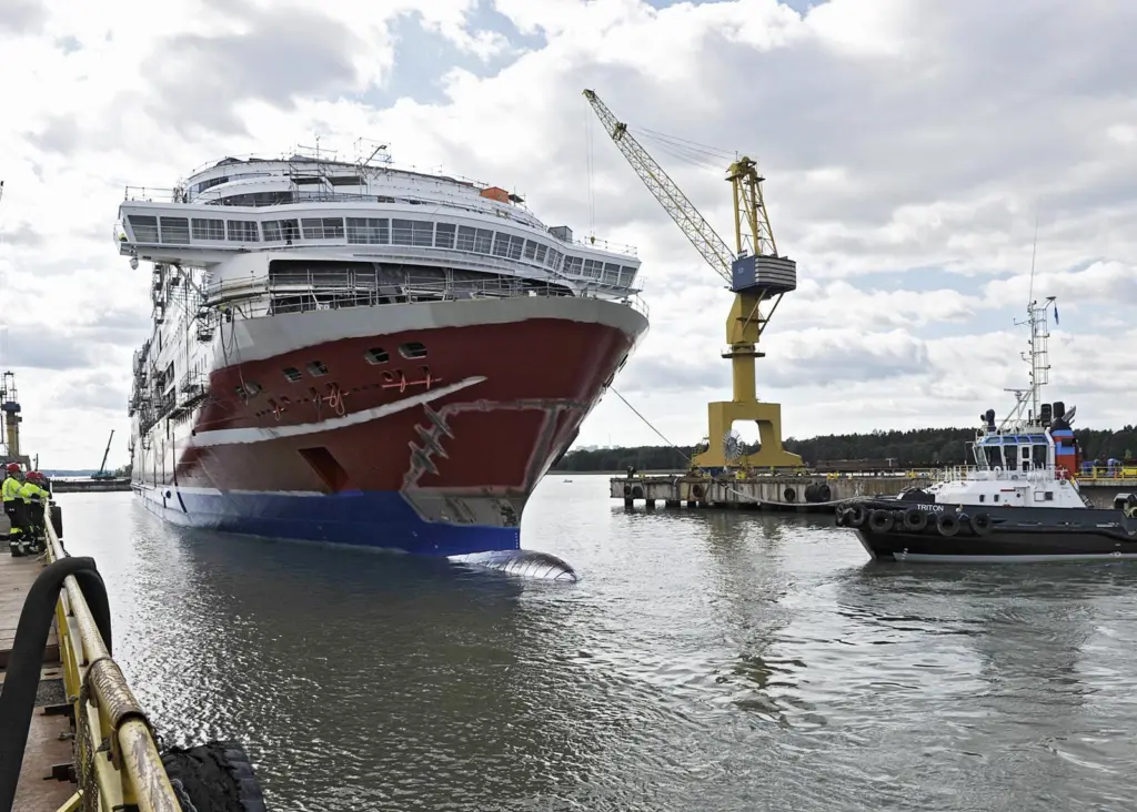 The LNG-fuelled cruise ferry ‘Viking Grace’ is among the recent deliveries from the Turku shipyard