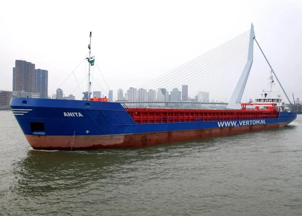 'MV Anita' runs routes between the UK and EU ports