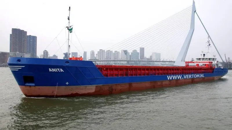 'MV Anita' runs routes between the UK and EU ports