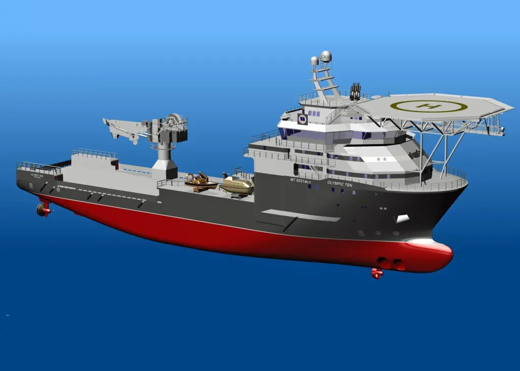 Kleven is to build an MT 6021 MkII IMR vessel for Olympic Shipping