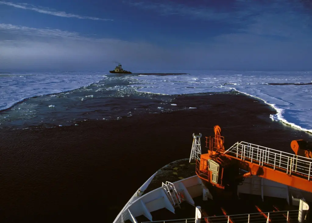 Ice operations in arctic could all too easily stress crew. Photo: H Grobe