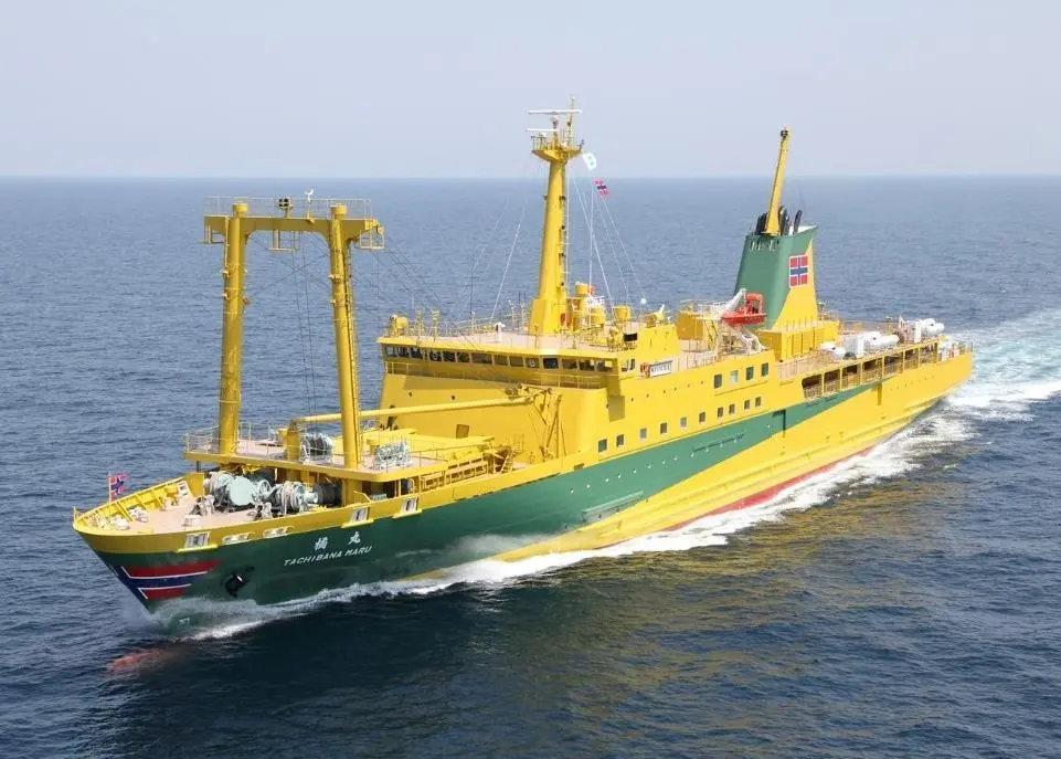 The "super eco ship" features a tandem-hybrid contra-rotating propeller (CRP) propulsion system