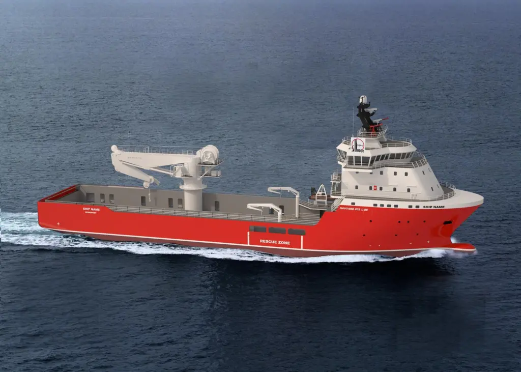 The Havyard 832 L SE is a multi-functional PSV, able to perform light subsea work (Gunnar Flusund)