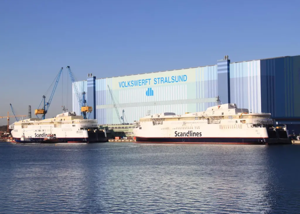 The two ferries at P+S awaiting action