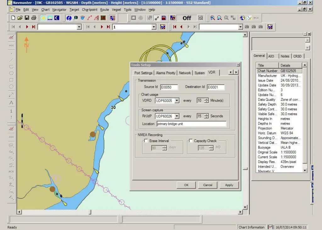 PC Maritime's Navmaster ECDIS now complies with the latest VDR standard