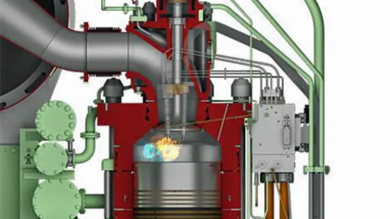 The ME-GI engine combustion process