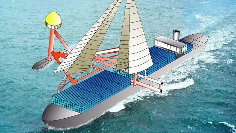 The height  of Cargoproa   twin masts allow use of wind in the 100-150m elevation range above sea level.