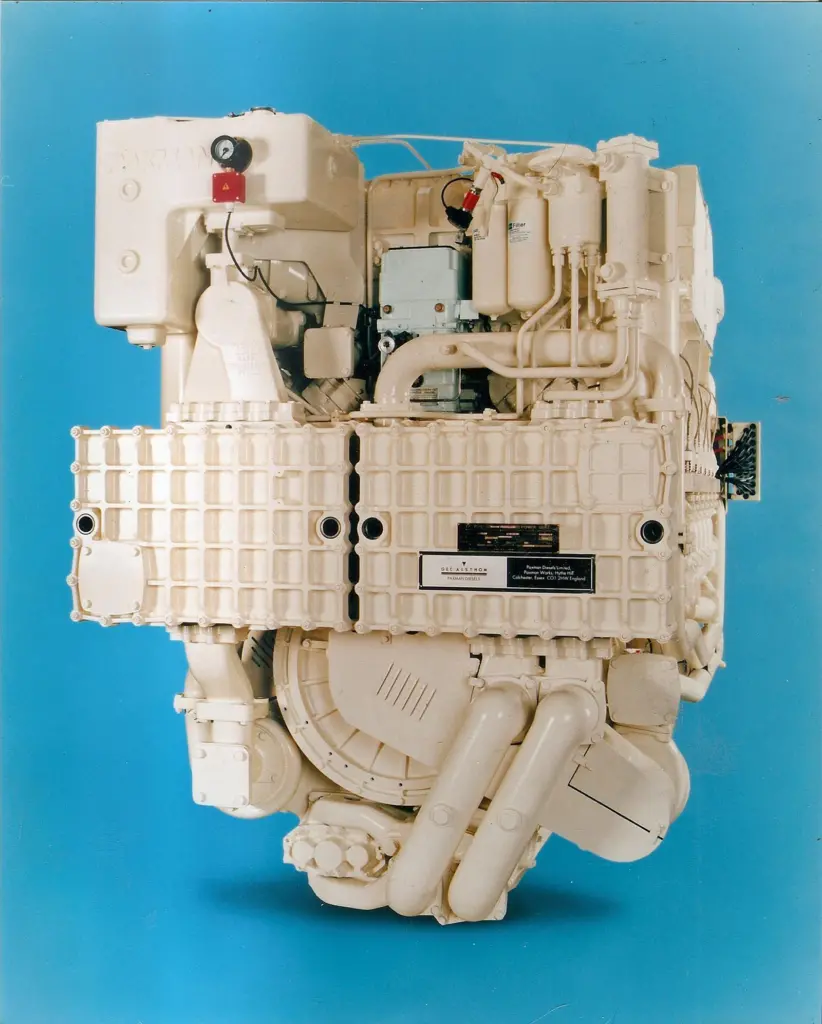 End view of the Paxman VP185 engine
