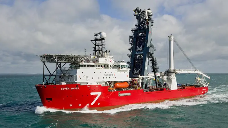 ‘Seven Waves’, designed and built for work in the Brazilian offshore fields