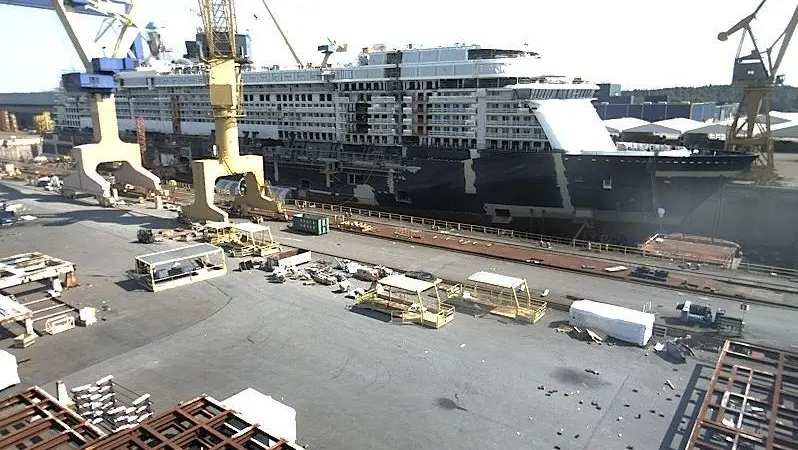 Mein Schiff 4 under build in Turku. Two more to come as Meyer agrees yard take-over.