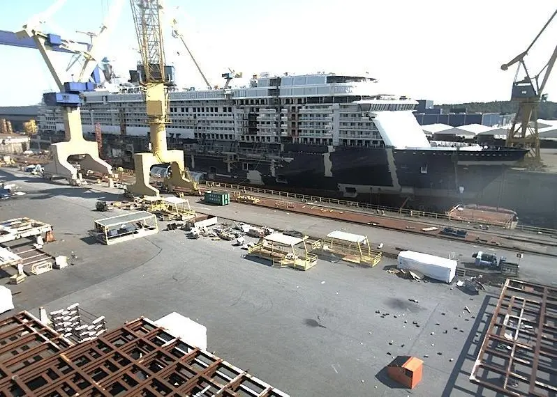 Mein Schiff 4 under build in Turku. Two more to come as Meyer agrees yard take-over.