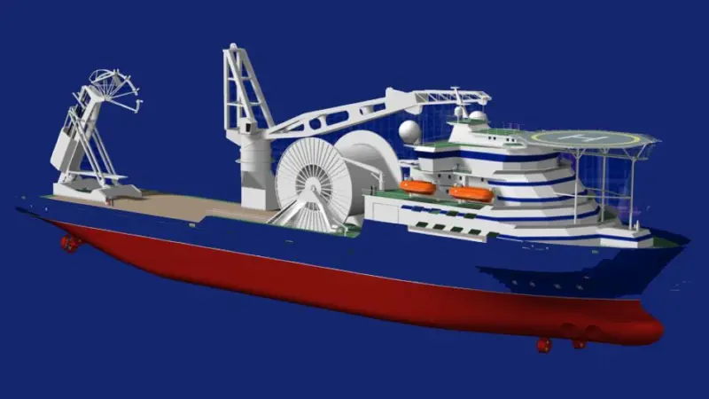 Rendering of Marin Teknikk’s MT6027 design, four of which have been ordered by Maersk Supply Services to be built at Cosco Dalian in China