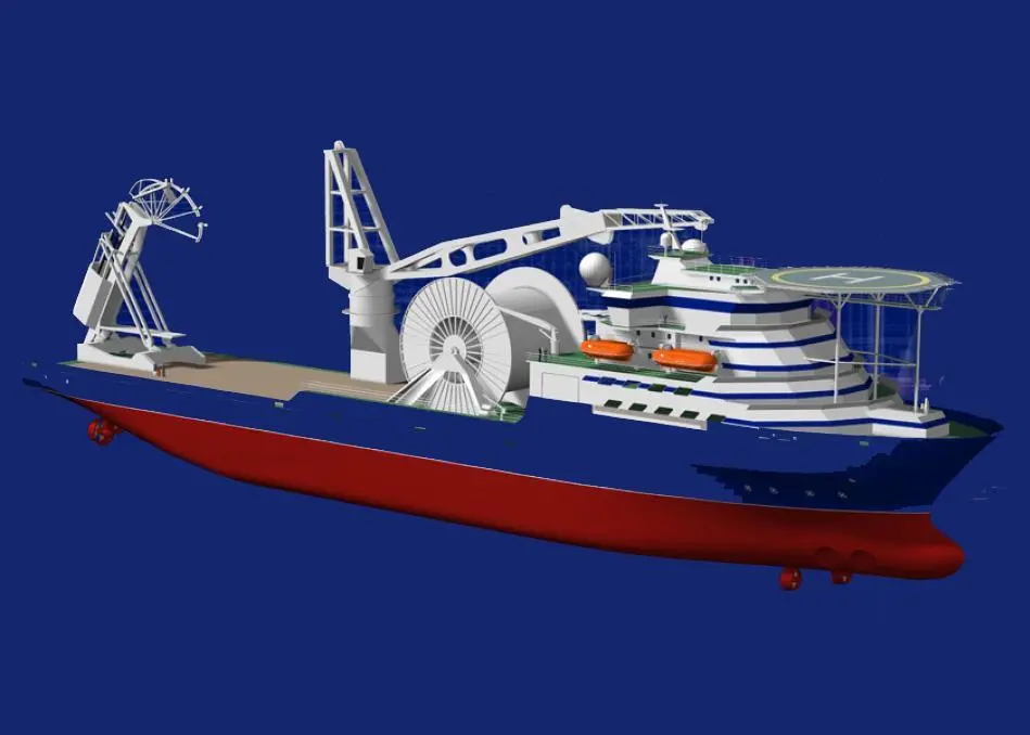 Rendering of Marin Teknikk’s MT6027 design, four of which have been ordered by Maersk Supply Services to be built at Cosco Dalian in China