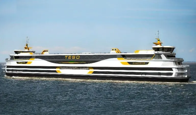 The hybrid CNG ferry is said to be the 'greenest' in the Netherlands