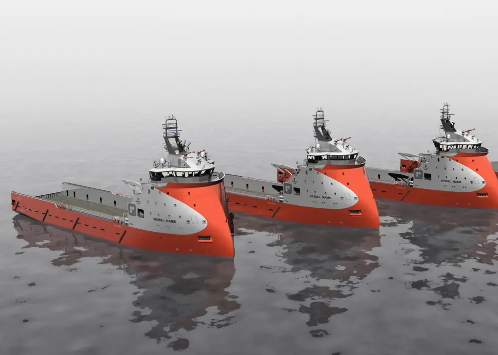 The new vessels will all be built on Ulstein’s X-BOW hull line design