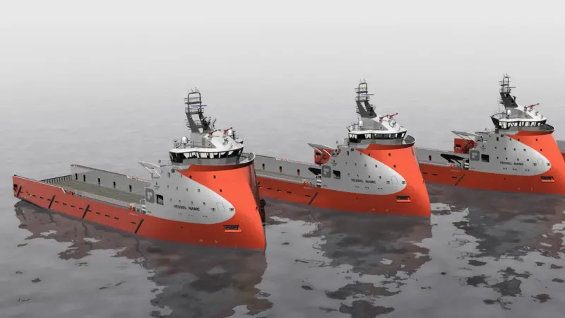 The new vessels will all be built on Ulstein’s X-BOW hull line design