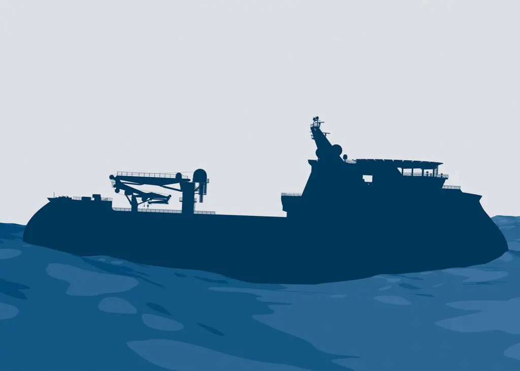 An offshore vessel with the X-Stern has increased operability in harsh conditions