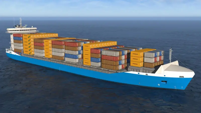 A series of 1,400teu container vessels being built for GNS Shipping will feature 7-cylinder Wärtsilä RT-flex50DF dual-fuel 2-stroke main engines