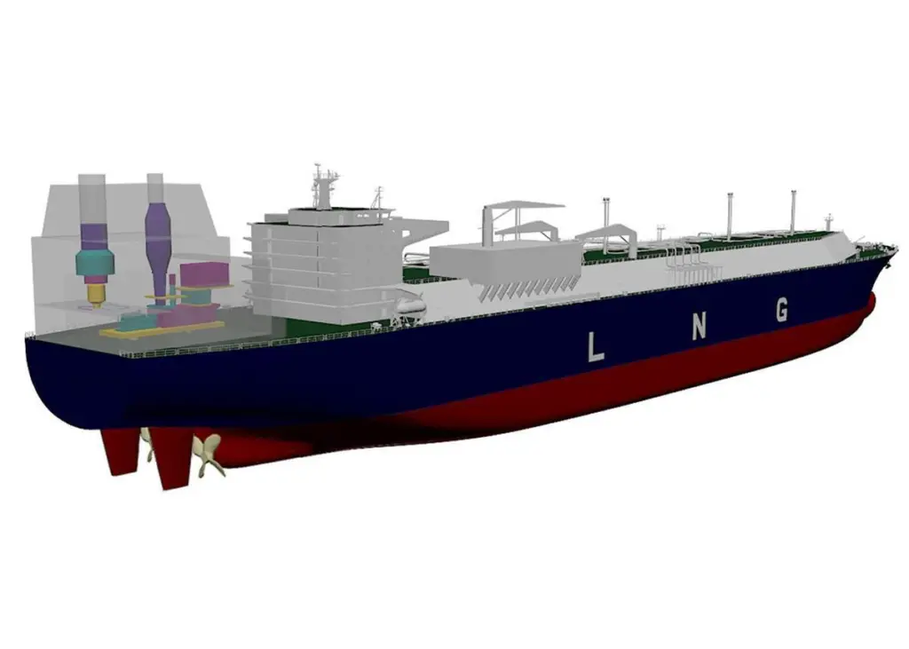 The LNG carrier will feature a COGES arrangement