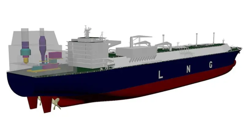 The LNG carrier will feature a COGES arrangement