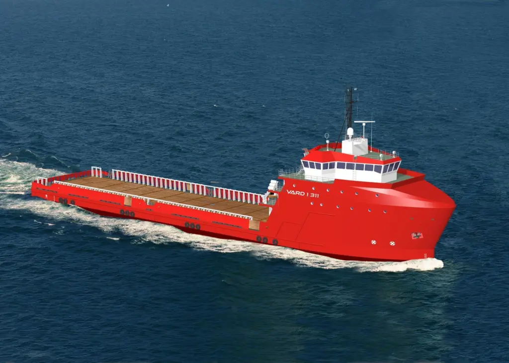 Vard has a US patent for its new dual fuel vessel for Harvey Gulf International Marine