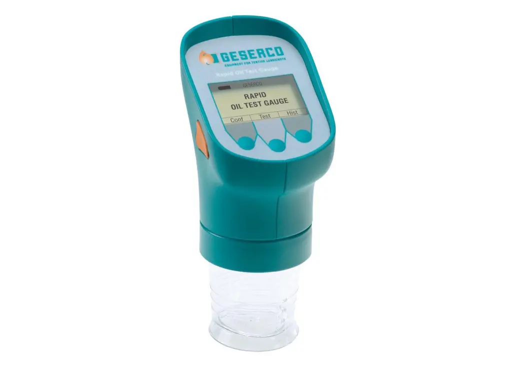 Geserco’s digital oil tester can handle 100BN oils