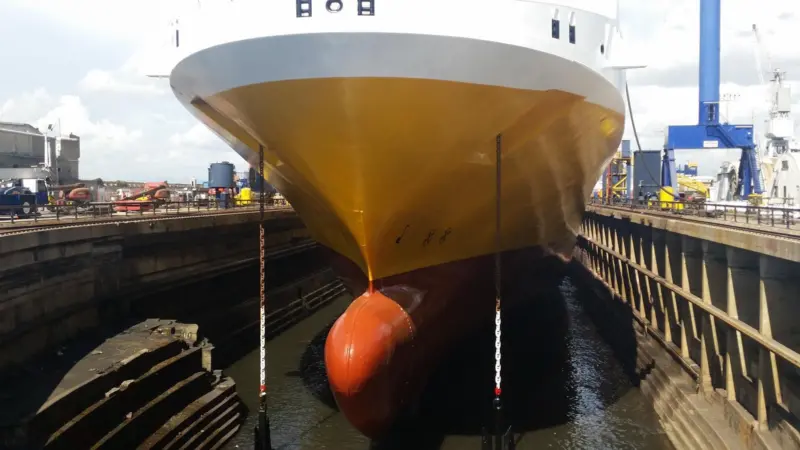 'Grande Angola' underwent extensive repair works at Gibraltar-based Gibdock