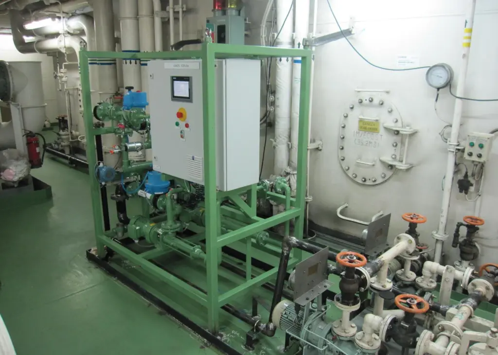 Taking up little space on board, the iCOlube unit can be easily retrofitted. Photo: Lukoil