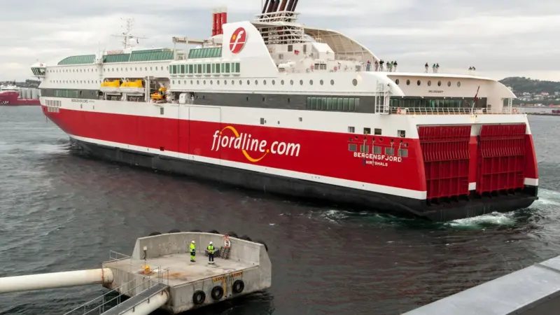 Delegates will be able to witness bunkering of a Fjord Line ferry