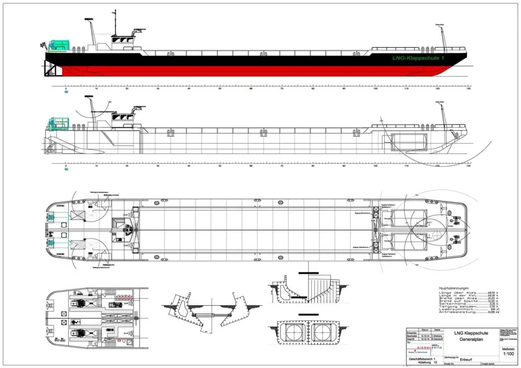 Bremenports' new LNG barge - General Arrangement