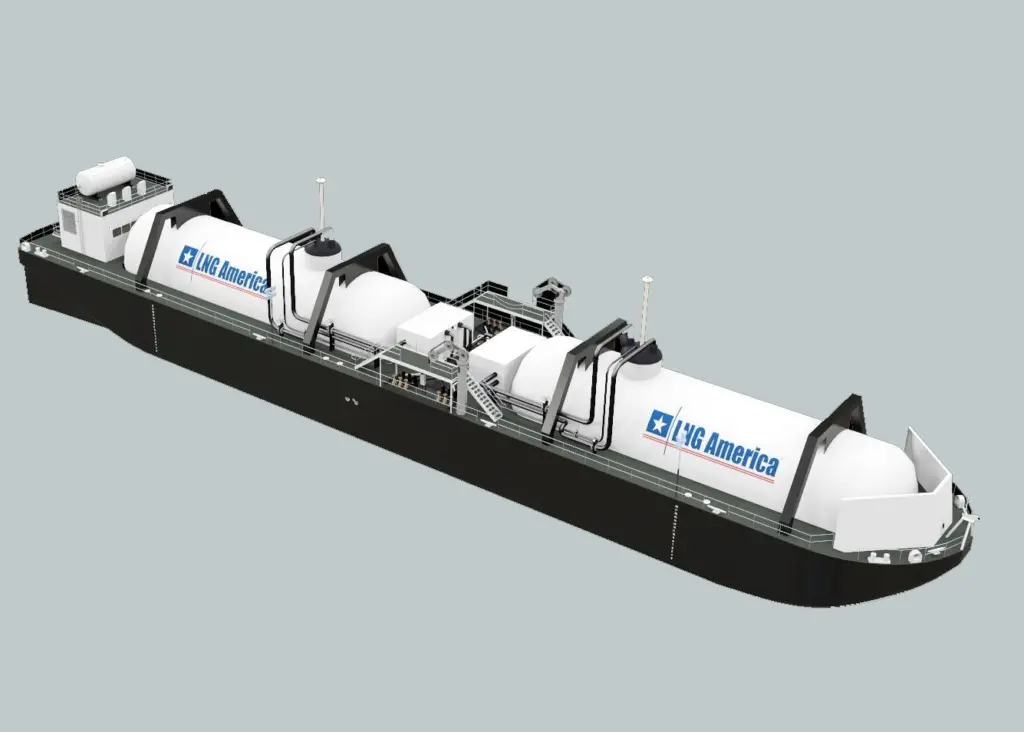 LNG America is developing a hub-and-spoke delivery system for LNG as a fuel for the marine market