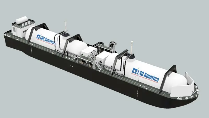 LNG America is developing a hub-and-spoke delivery system for LNG as a fuel for the marine market