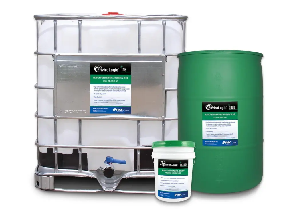 RSC's hydraulic, stern tub, thruster oils and cleaners were evaluated by independent laboratories to meet the US Environmental Protection Agency (EPA) definitions of biodegradable, minimally toxic and not bioaccumulative